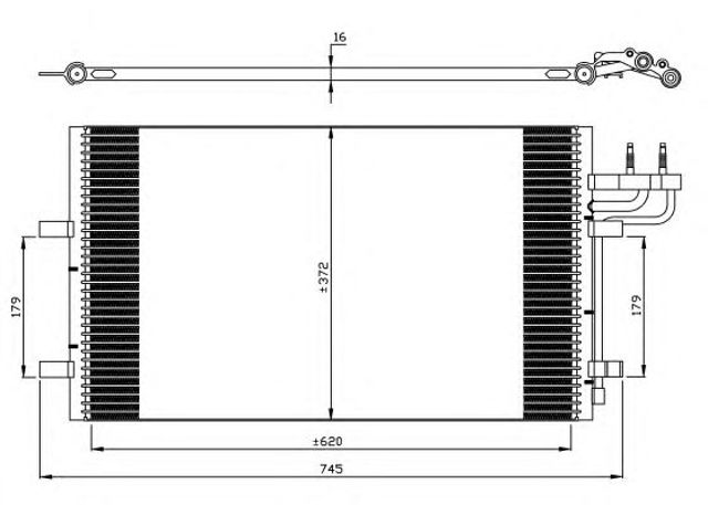 Радиатор кондиционера, ford c-max 07- 35551