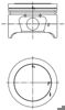 Поршня, 2-й ремонт (+0,50) 40161610 KOLBENSCHMIDT