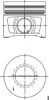 Поршень в комплекті на 1 циліндр, 2-й ремонт (+0,50) 40387620 KOLBENSCHMIDT
