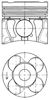 Поршень в комплекті на 1 циліндр, STD 41071600 KOLBENSCHMIDT