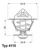 Авто термостат 411592D WAHLER