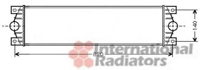 Охолоджувач наддувочного повітря 43004359 VAN WEZEL