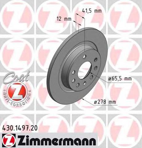 Задні дискові гальма 430149720 ZIMMERMANN