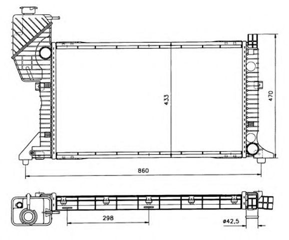 Радіатор 50557 NRF