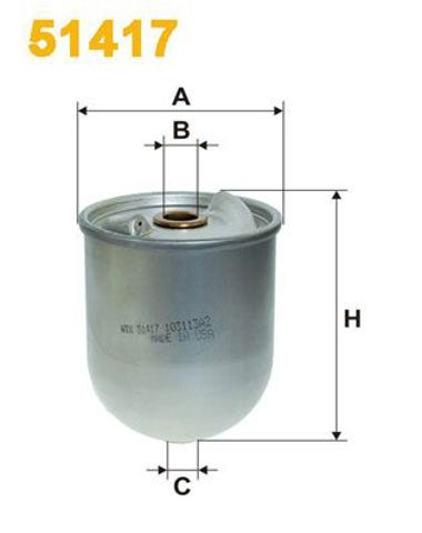 Ehc8500 фільтр оливи ( аналог51417e/oz1d) 51417