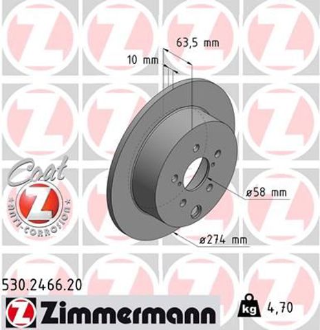 Дискові гальма 530246620 ZIMMERMANN