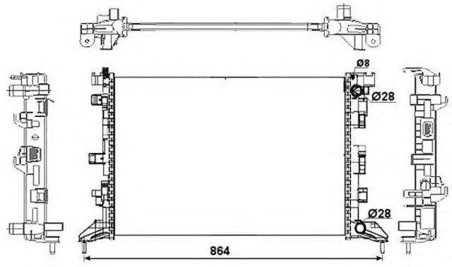 Радіатор 53066 NRF