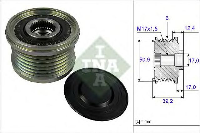 Інерційний шків 535024710 INA