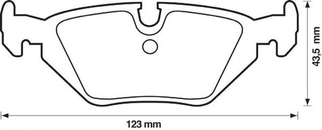 Колодки гальмівні дискові задні, комплект 571527J