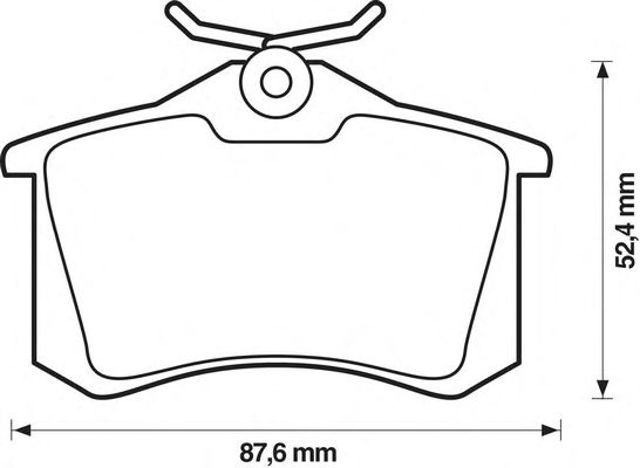 Комплект гальмівних колодок (диск) задніх 571906D