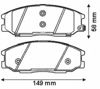 Колодки передні 572453J BENDIX