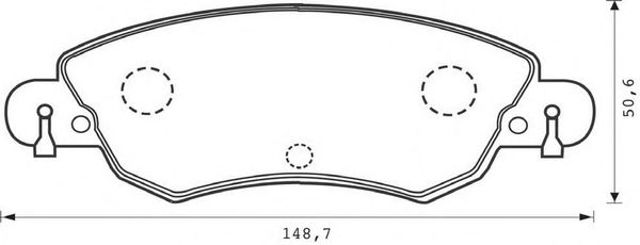 Гальмівні колодки дискові 573026J