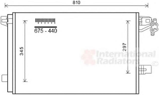 Конденсатор системи охолодження системи 58005328 VAN WEZEL