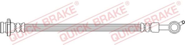 Шланг гальмівний задній, лівий 58021 QUICK BRAKE