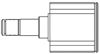 Шарнір кутових швидкостей внутрішній передній 617001 GSP