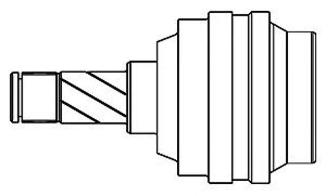 ШРУС внутрішній, передній, лівий Opel Zafira B