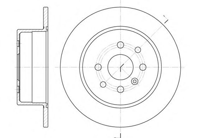 Диск заднього гальма 645400 REMSA