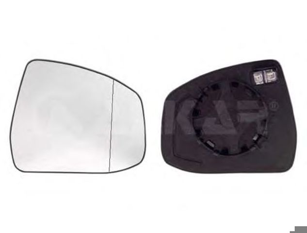 Скло дзеркала лівого вкладиш lh з підігрівом асферичне polcar для ford focus 2 з 08-10, mondeo 4 з 07-14 6471376