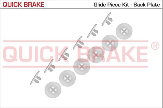 Монтажний комплект задніх барабанних колодок 6858K QUICK BRAKE