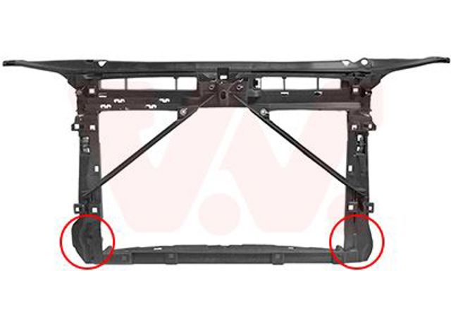 Каркас і панелі передка 7624678 VAN WEZEL