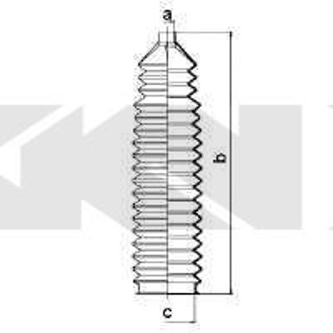 Ремонтний комплект пильника кермової рейки, з елементами монтажу 83600