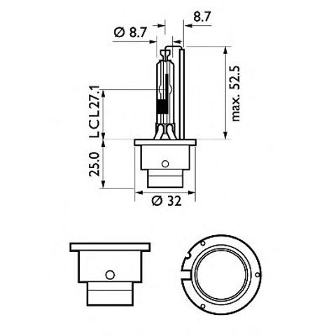 Лампочка ксеноновая 85126VIC1 PHILIPS