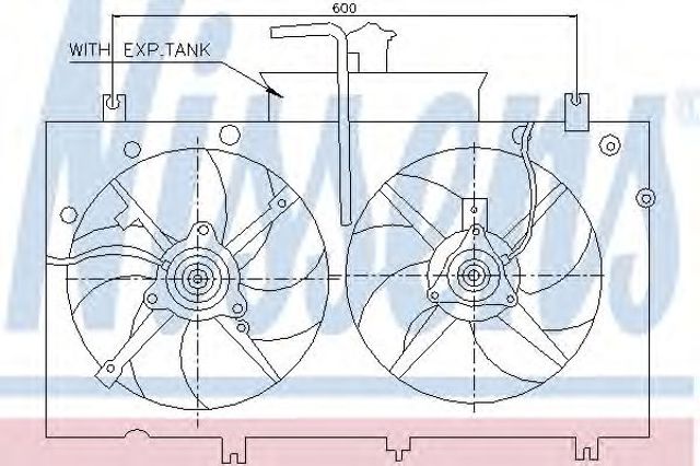 Вентилятор, система охолодження двигуна 85221