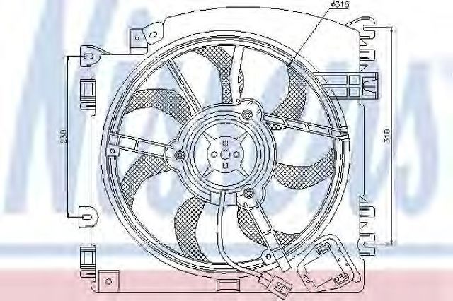 Вентилятор, система охолодження двигуна 85598