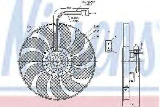 Вентилятор, система охолодження двигуна 85676