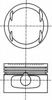 Поршень в комплекті на 1 циліндр, 2-й ремонт (+0,50) 8712480600 NURAL