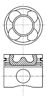 Поршня на 1 циліндр, STD 8712740000 NURAL