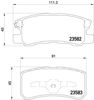 Задні колодки 8DB355009691 HELLA