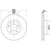 Гальмо дискове переднє 8DD355109721 HELLA