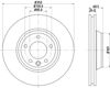 Диск переднього гальма 8DD355109761 HELLA