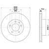 Диск гальмівний задній 8DD355109821 HELLA