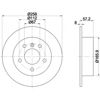 Диск гальмівний задній 8DD355111101 HELLA