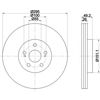 Диск гальмівний передній 8DD355111651 HELLA