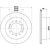 Диск гальмівний задній 8DD355114861 HELLA