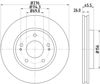 Диск переднього гальма 8DD355116311 HELLA