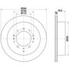 Диск гальмівний задній 8DD355116331 HELLA