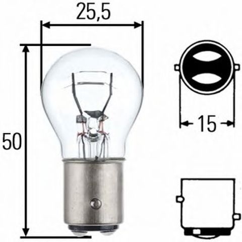 Лампа накаливания| лампа накаливания, основная фара 8GD002078221