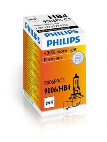 Лампа галогенная philips vision +30% hb4 12v 51w 9006PRC1
