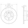 Диск гальмівний задній 92074303 TEXTAR