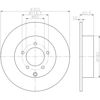 Диск гальмівний задній 92177303 TEXTAR
