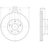 Диск переднього гальма 92237703 TEXTAR