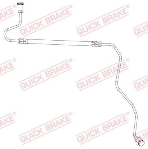 Шланг гальмівний задній, лівий 96017 QUICK BRAKE