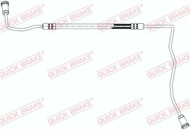 Шланг гальмівний передній 96021 QUICK BRAKE