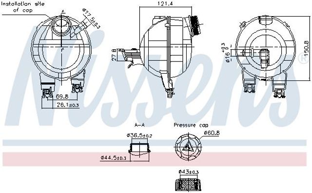 Бачок розширювальний 996306 NISSENS