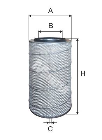 Фільтр повітря daf evobus ikarus iveco jelcz kaessbohrer karosa liaz liebher wix filters (42608e) A154