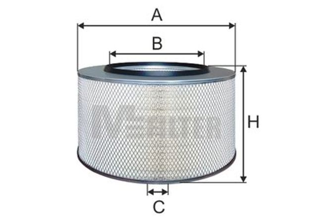 Фільтр повітря mercedes actros i actros ii axor i wix filters (93160e) A525